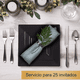 thumbnail image 3 of Platos Desechables Cuadrados Elegantes, Fiesta, Plástico 50 pzs, NEGRO, 3 of 5