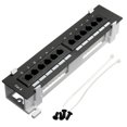 thumbnail image 1 of Kit de herramientas de red, panel de conexión CAT6 de 12 puertos, RJ45, montaje en pared con soporte de pared, 1 of 6