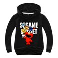 thumbnail image 1 of Ropa para niños, Sudadera con capucha y dibujo de Elmo de Barrio Sésamo para niñas, camisetas de manga larga para niños, pulóver, abrigo para bebé, chándales 5T Gao Jinjia LED, 1 of 2