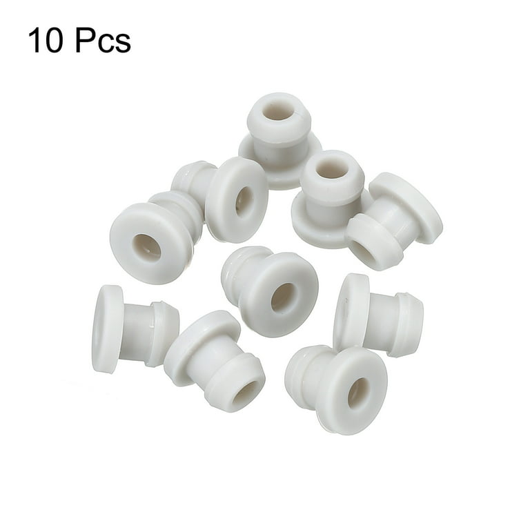 Uxcell Pack of 10 Snap Rubber Grommet Plug 12mm OD 6mm ID Electrical Box Cable Pipe Seal Anti Scratch Grey, Men's, Size: One size, Gray