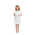 thumbnail image 6 of Actgleam Girls Tutu Dress Short Sleeve Tulle Girl Dresses,White,7-8Y, 6 of 11