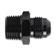 thumbnail image 2 of Conector de línea de aceite 8 AN a 1/2 NPT Accesorio para automóvil de aluminio 6061‑T6 anodizado negro, 2 of 12