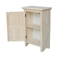 thumbnail image 3 of Pemberly Row 36" Traditional Solid Parawood Single Jelly Cabinet in White, 3 of 10