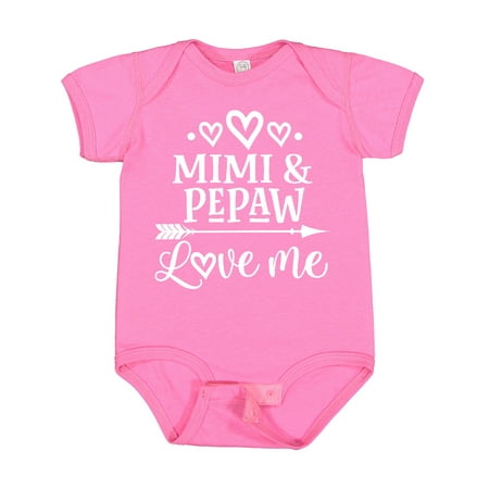 

Inktastic Pepaw and Mimi Love Me Gift Baby Boy or Baby Girl Bodysuit