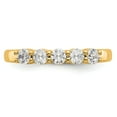 thumbnail image 4 of 14K Yellow Gold Ring Band Wedding Diamond Lab Grown Round, Size 6, 4 of 7