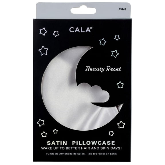 SATIN PILLOWCASE (SILVER)