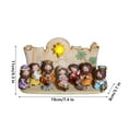thumbnail image 3 of Nativity Manger Decoration, LED Christmas Nativity Scene, Hand Carved Religious Holiday Display with Soft Lighting Effect, Synthetic Resin Material, Stable Base for Home or Party Use, 3 of 6