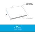 thumbnail image 4 of Home Advantage Set of 50 Blank Plain White 5x7 Index Cards, Postcards…, 4 of 5