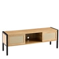 thumbnail image 4 of 54.33" Rattan - Covered TV Cabinet with 16 - Color Lighting / Immersive Experience for Movie Nights, 4 of 6
