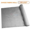 thumbnail image 1 of TANG Sunshades Depot 16' x 107' Shade Cloth 180 GSM HDPE Light Grey Fabric Roll Up to 95% Blockage UV Resistant Mesh Net, 1 of 5