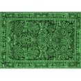 thumbnail image 1 of Ahgly Company Indoor Rectangle Persian Emerald Green Traditional Area Rugs, 7' x 10', 1 of 4