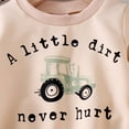 thumbnail image 6 of Baby Boy Clothes 3-6 Months Toddler Boy Christmas Outfit Toddler Baby Boy Clothes Crewneck Sweatshirt Long Sleeve Letter Print Shirt with Pants Cute Fall Winter Outfits Green 2-3 Years, 6 of 9