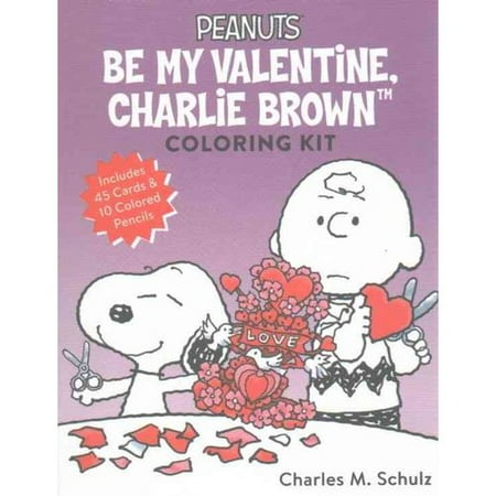 Be My Valentine Charlie Brown Coloring Kit Walmart Com