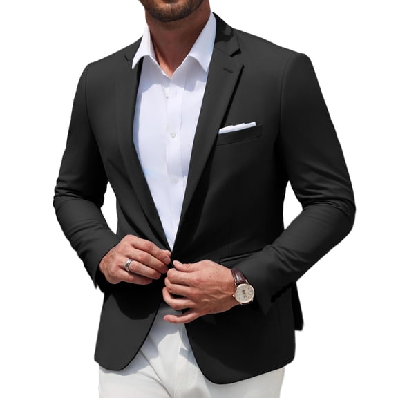 COOFANDY Mens Sport Coats Casual Blazer Stylish Two Button Lightweight Suit Jacket for Daily Wedding