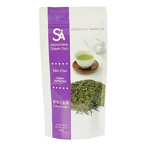 SA Japanese Green Tea Sen Cha, Loose Leaf, 3.5 Ounce Package