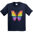 thumbnail image 3 of Inktastic Butterfly with Rainbow Wings Youth T-Shirt, 3 of 5