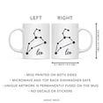 thumbnail image 5 of Koyal Wholesale Zodiac Sign Ceramic Coffee Mug, Leo Star Constellation, Minimalistic Black, 5 of 5