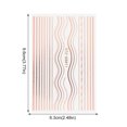 thumbnail image 3 of 3D Nail Art Stickers, Gold & Silver Gs011 - 3D Gold Silver Rose Gold Nail Art Striping Tape Line Stickers, Nail Powder Easter Mother'S Day Nail, 3 of 3