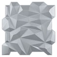 thumbnail image 2 of Art3d Gray PVC 3D Wall Panel Diamond Wall Panel Jagged Matching 19.7" x 19.7" (12-Pack), 2 of 5