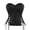 c03Black, variant on LNWUY Vintage Corset Tops for Women Shapewear Lingerie Elegant Lace up Patchwork Bustier Black M
