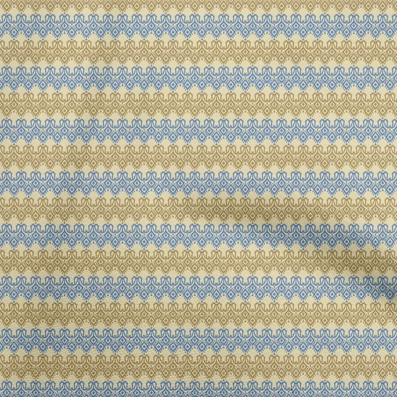 oneOone Rayon Beige Fabric Geometric Craft Projects Decor Fabric Printed By The Yard 56 Inch Wide