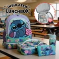 thumbnail image 6 of Disney Stitch Colorful Flower Print 5-Piece Backpack Set, 6 of 8
