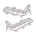 thumbnail image 1 of unique High quality1Pair Front Fog Light Lamp Bezel Chrome Trim Cover for X5 G18 2023-2024 Aircurtain Links Silver, 1 of 5