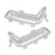 thumbnail image 1 of unique High quality1Pair Front Fog Light Lamp Bezel Chrome Trim Cover for X5 G18 2023-2024 Aircurtain Links Silver, 1 of 5
