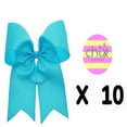 thumbnail image 2 of CUITING (10) Chixx Uni Basique en Gros Lot Gros Ensemble Cheer Dance Nœuds de Softball - Turquoise, 2 of 2