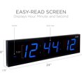 thumbnail image 3 of Ivation 24 in. Large Digital Wall Clock, LED Digital Clock with Timer and Alarm, 3 of 7