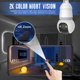 thumbnail image 2 of Cámaras de seguridad inteligentes para exteriores con WiFi, vista 360° para el hogar, visión nocturna 1080P, intercomunicador bidireccional con detección de movimiento, auriculares Bluetooth IP66., 2 of 9