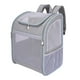 thumbnail image 2 of Mochila transportadora para perros y gatos, bolsa de viaje para mascotas, bolsa de transporte plegable para viajes al aire libre Gris, 2 of 8