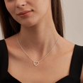 thumbnail image 3 of Lindo collar de corazón pequeño corazón colgante gargantilla collares pequeño amor, 3 of 5
