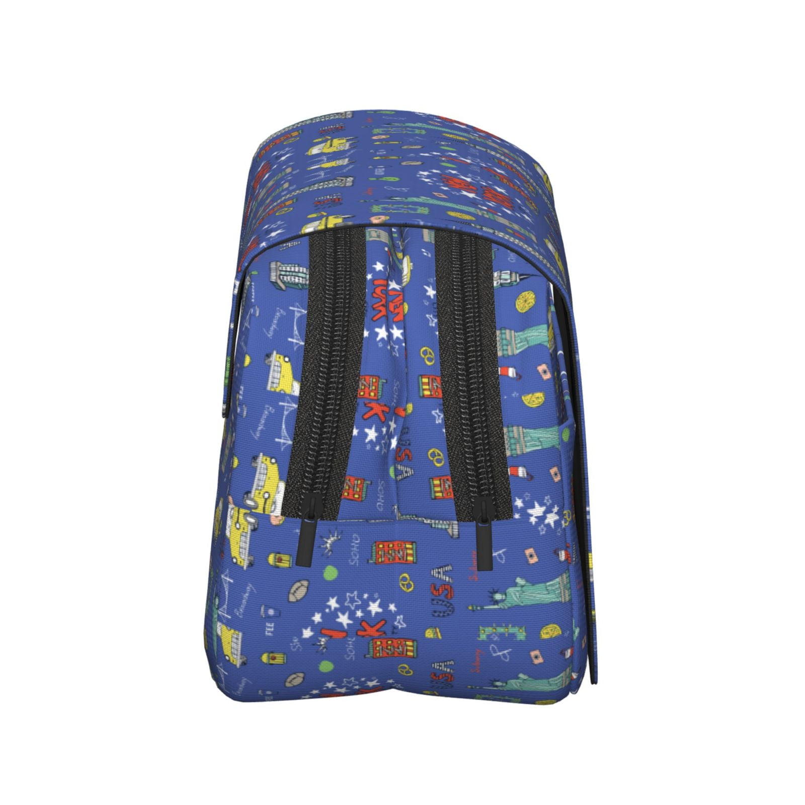 Rateoe New-York City Pattern Double Clamshell Pen Case, Storage Organizer with Two Zipper Compartments– Holds Up to 50 Pencils & Pens