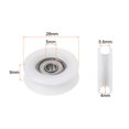 thumbnail image 2 of U Type Groove Pulley Nylon Coated Roller Bearing 5x28x9mm U Groove Guide Wheel for Doors Window, 2 of 5