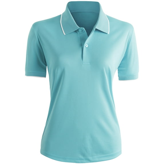 CLOVERY Women's Sportswear 2-Button Placket Polo Short Sleeve Shirt (S-3XL)