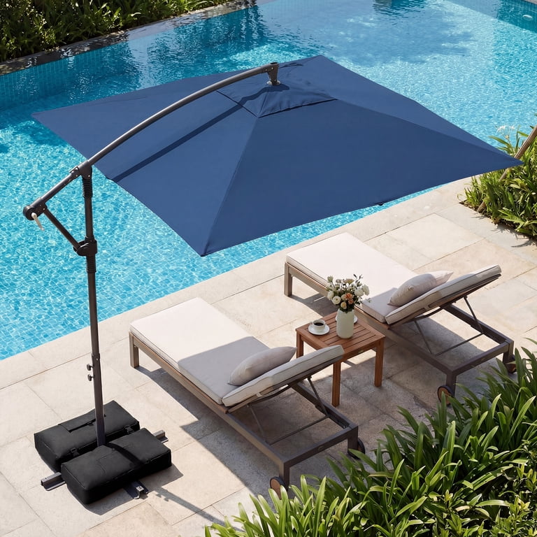 cantilever patio umbrella 8 foot Formosa Covers Replacement Canopy TOP ONLY for 11 Rib Outdoor Garden Offset Umbrella Fabric Round Octagonal, Premium post umbrellas PURPLE LEAF 8 ft. Square