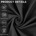 thumbnail image 4 of 3 Pcs Slipcover Set for Couch Furniture Covers for Sofa Loveseat Couch Arm Chair, Form Fit Stretch, Wrinkle Free, Furniture Protector(Black,Milk Silk Spandex), 4 of 14