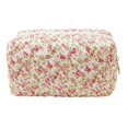 thumbnail image 1 of HILABEE Cosmetic Bag Cosmetic Organizer Floral Printed Lady Portable Multipurpose Travel Red Green, 1 of 9