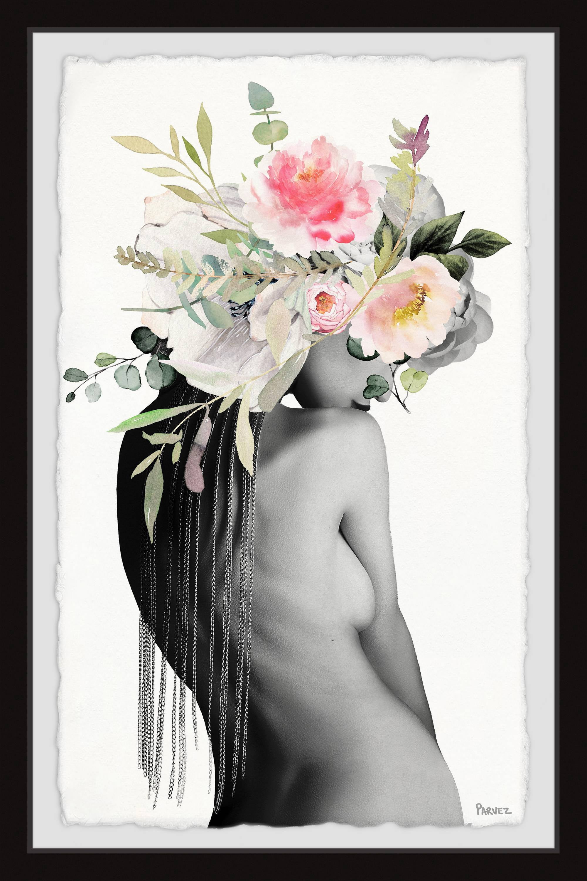 Parvez Taj "Flower Back" Framed Painting Print