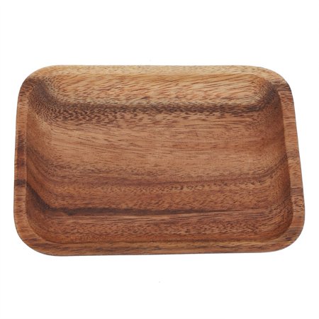 

Mgaxyff Wooden Serving Dish Food Tray Elegant Sushi Tray Snacks Salad Desserts Wooden Serving Dish for Home Restaurant