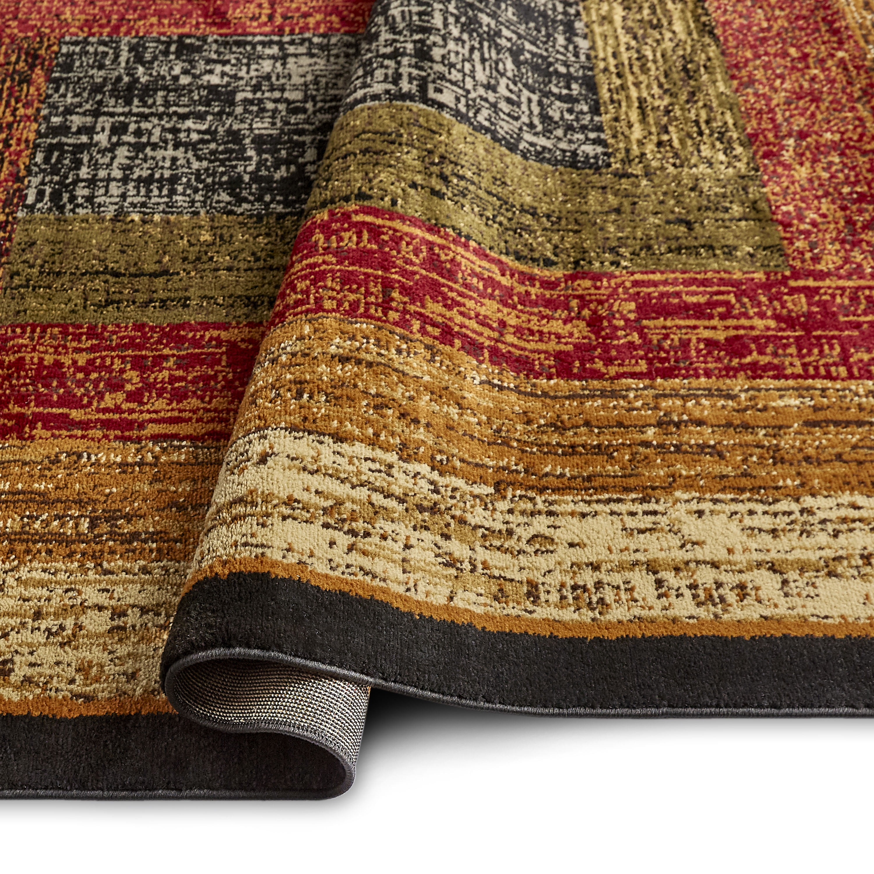Home Dynamix Royalty Vega Contemporary Geometric Area Rug, Black/Brown, 9'2"x12'6"