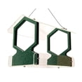thumbnail image 3 of JCs Wildlife Geometric Hanging Bird Feeder Holds 3 Cups (Green), 3 of 3