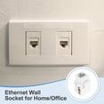 thumbnail image 4 of Paquete de 20 conectores RJ45 Cat 6, adaptador de acoplador Cat6 para cable Cat6, blanco, 4 of 6