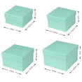 thumbnail image 2 of Cajas de regalo Briful, color verde azulado, juego de 4 tamaños surtidos con tapas, 2 of 7