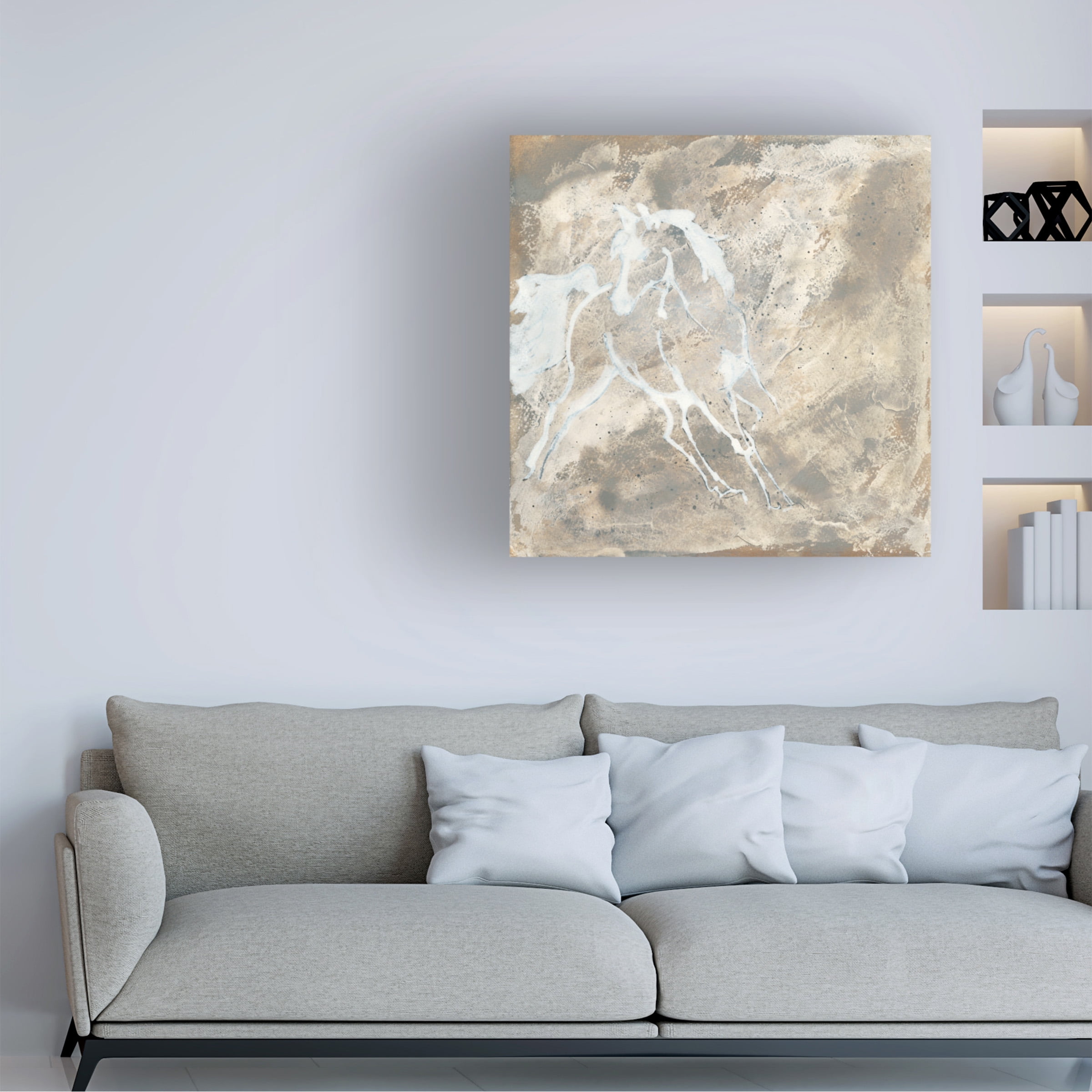 Trademark Fine Art 'White Horse I' Canvas Art by Chris Paschke
