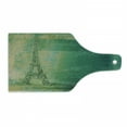 thumbnail image 1 of Eiffel Tower Cutting Board, Eiffel Tower Colorful Gradient Sketch in Ombre Style Drawing French Print, Tempered Glass Cutting and Serving Board, Wine Bottle Shape, Teal Mustard, by Ambesonne, 1 of 1