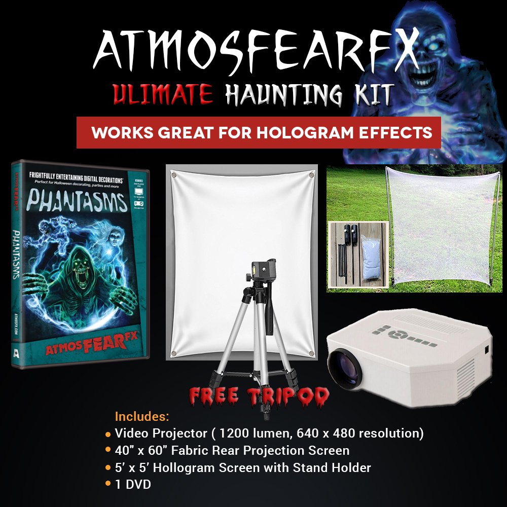Halloween Atmosfearfx Phantasms Projector Kit, 1200 Lumen Projector