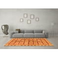 thumbnail image 3 of Ahgly Company Indoor Rectangle Abstract Orange Modern Area Rugs, 4' x 6', 3 of 4
