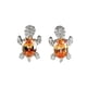 thumbnail image 4 of Pendientes de cristal de tortuga, conjunto de collar con colgante en forma de tortuga para mujeres y niñas, regalo de joyería oso de fresa  Electrónica, 4 of 4